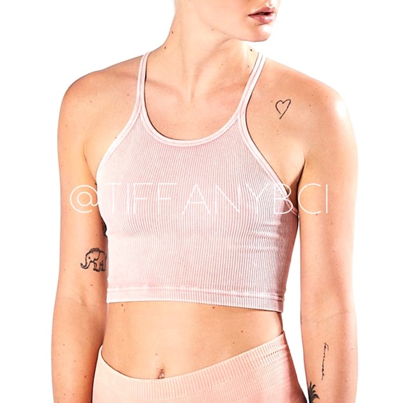 Free People Happiness Runs Crop Tank Soft Pink - Picture 2 of 11